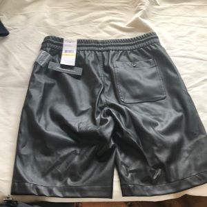 Leather shorts